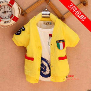 Product children's clothing child sun protection clothing top cardigan male child thin outerwear air conditioning shirt