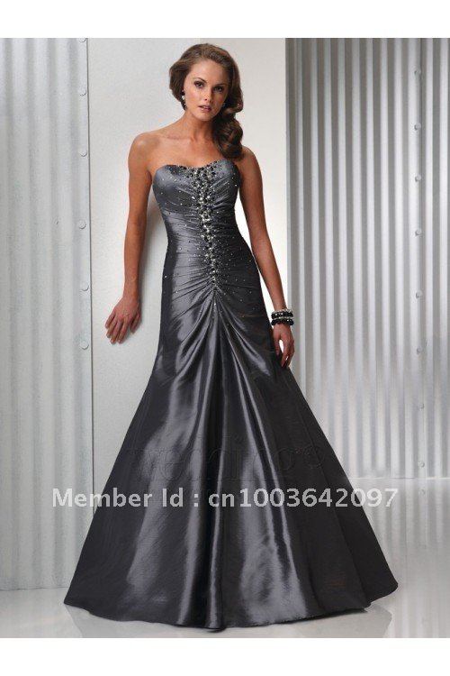 Prom Dress Shops In Jacksonville Fl-Beading&Side-Draped Evening Gowns