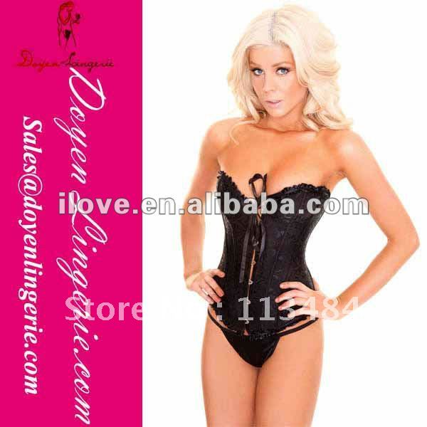 Promotion!2012 Black Sexy Fat Women Corset New Corset Womens Hot Sex Images DH819 Wholesale And Retail