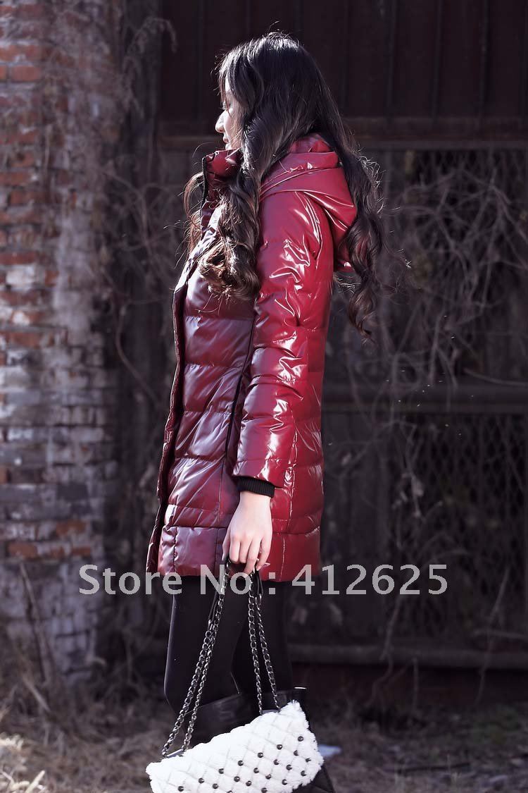 Promotion 2012 hot-selling slim women medium-long down coat warm overcoat,retails  Freeshipping