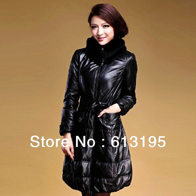 Promotion 2013 Stylish Sheep Skin Genuine Geather Coats For Ladies/ydx157