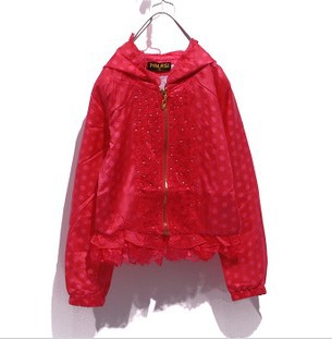 Promotion 4pcs Children girl's 2012  child patent leather dot trench 244