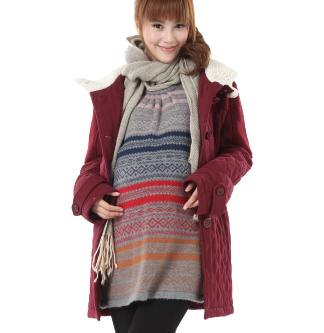promotion! Autumn and winter maternity wadded jacket 1992421 long maternity thermal clothing outerwear Free shipping