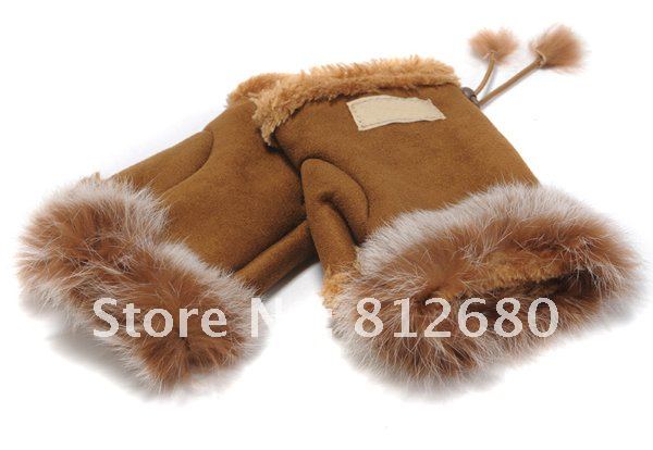Promotion Christmas women gloves brand designer leather gloves drop ship 8colors