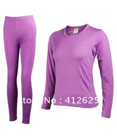 Promotion Fast shipping Women anti-static body  long warm tights full suit quick dry thermal underwear