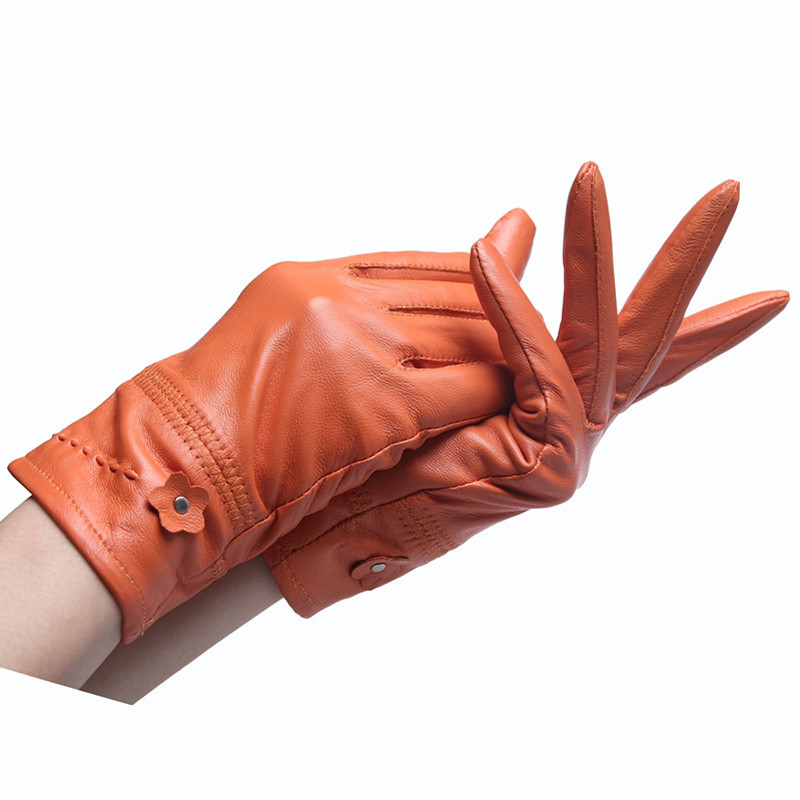 PROMOTION! Free Shipping! 2012 autumn and winter women's genuine leather gloves female sheepskin thickening fashion thermal