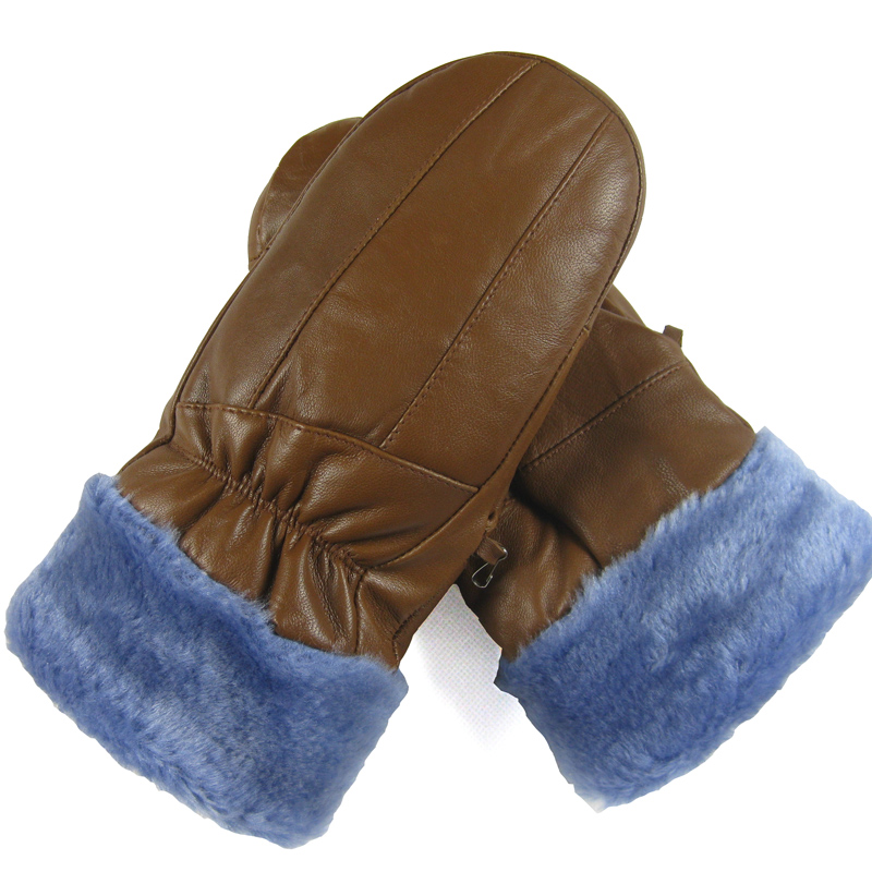 PROMOTION!!Free Shipping 2012 Fashion Woman's Genuine Leather Shearling Sheepskin Winter Gloves warm Gloves Retail/Wholesale
