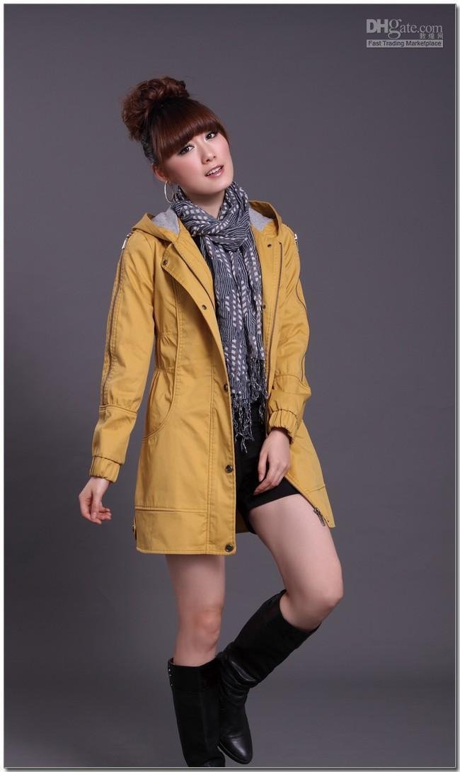 Promotion!!! Free shipping Cool Lady's wind-coat long coat spring coat