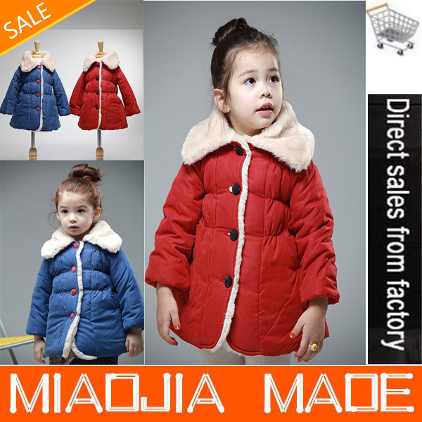 Promotion Freeshipping!!Winter of children's clothing wholesale upset girl cotton-padded jacket child cotton-padded clothes