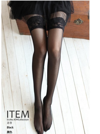 promotion lace transprant sexy stocking  three color