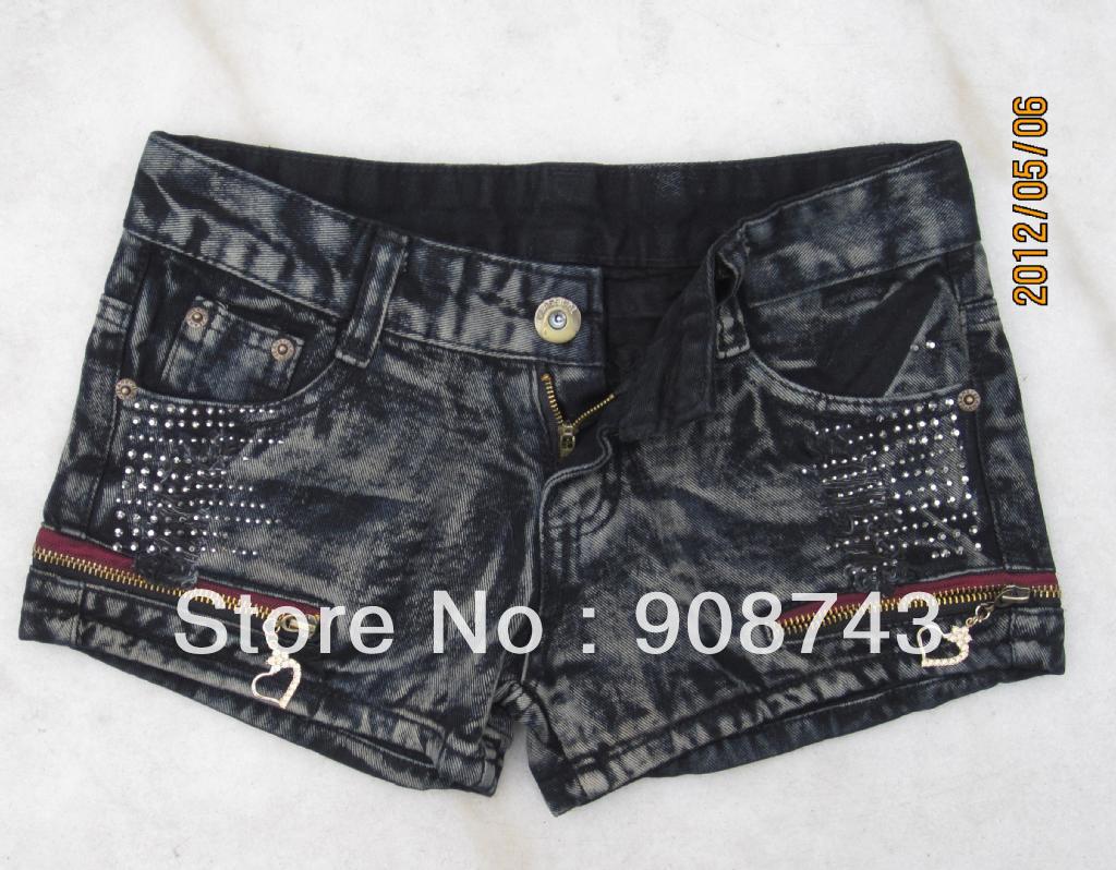 Promotion Lady Denim Shorts,Women's Jeans Shorts,Hot Sale Ladies' Short Pants Size:S M L,XL,XXL Free Shipping via China Post