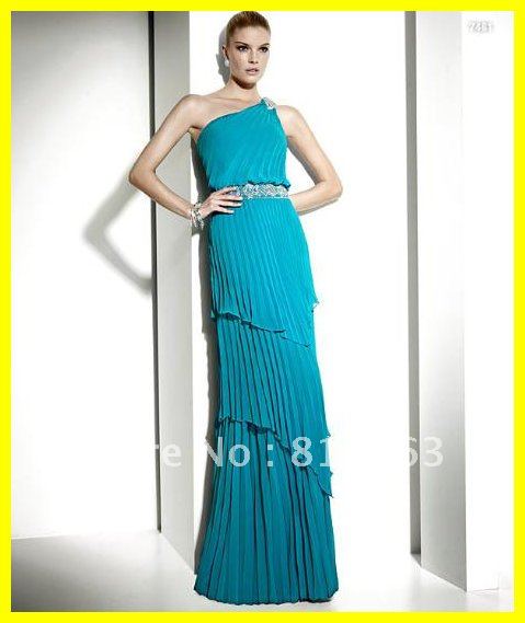 Promotion Popular Hot Sale 2013 Elegant One-Shoulder A-Line Floor Length Chiffon Green Long Prom Evening Dresses