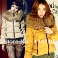 Promotion Sno wear 2012 NEW winter Hot-selling Fashion Warm Thicken large raccoon fur short design women's down coat