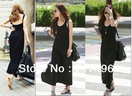 promotion,Summer's new U type Halter sexy slim swing skirt mopping the floor long dress