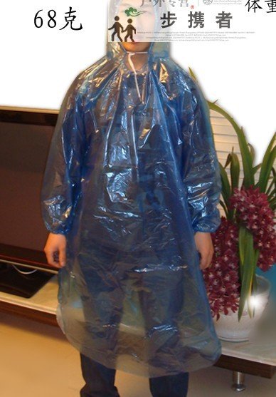 Promotion wholesale Free shipping 10pcs/lot 0.03mm thickness rain poncho PE raincoat