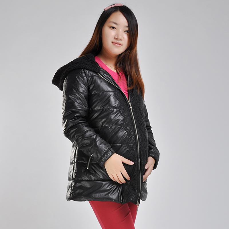 promotion! Winter maternity clothing maternity with a hood wadded jacket Free shipping