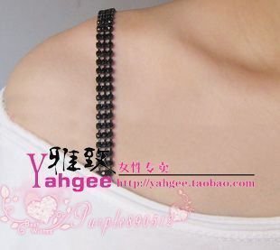 Promotional Price! BIG ORDER Free fast shipping,Fashion Braid  24Sets/lot Crystal 3ROW Adjustable Bra Straps Metal Diamante