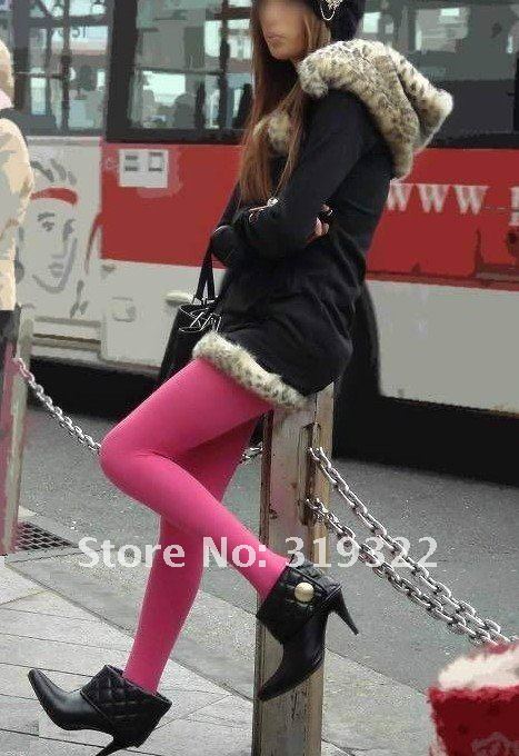 Promotions 2012 Hot Sale Women's Sexy Fashion Candy Color Tights Socks