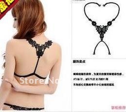 Promotions!! Hot Sale New fashion design bra straps / lingerie straps with diamond butterfly flower
