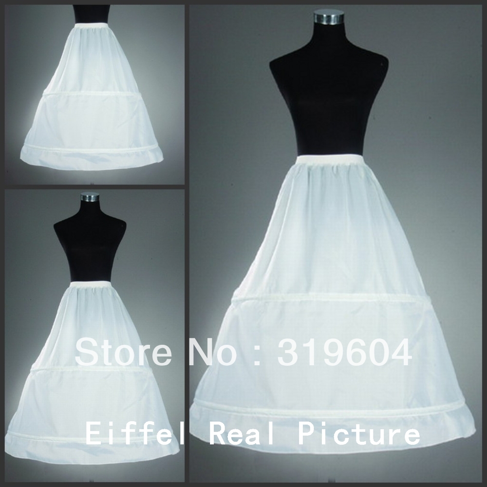 PT003 Fashionable And Softe White Long Hoops Petticoats For Bridal Dress