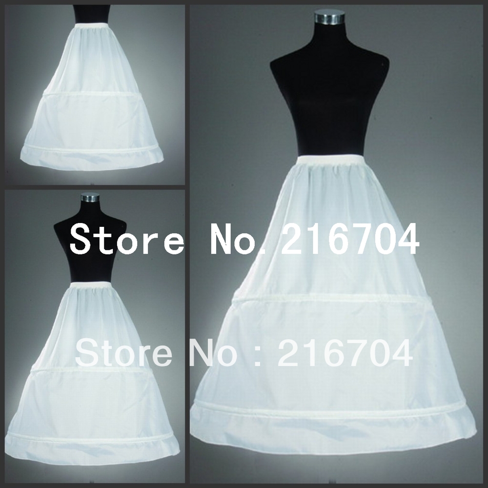 PT003 Hot Selling A-Line Floor-Length Hoops Low Price Crinoline Wedding Petticoats Wedding Accessories