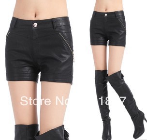 PU leather and short pants with good price and free shipping For Spring, Autumn and Winter