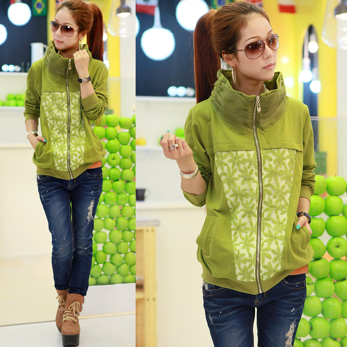 Pudding 2013 spring outerwear women cardigan short jacket school wear female spring and autumn casual