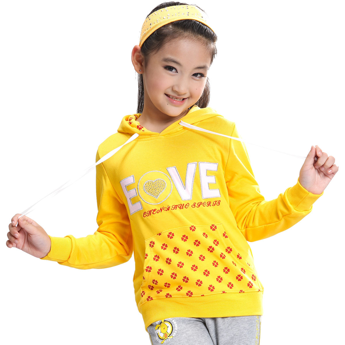Pullover 6-8-10 - 12-14-16 children's clothing female medium-large child outerwear free shipping
