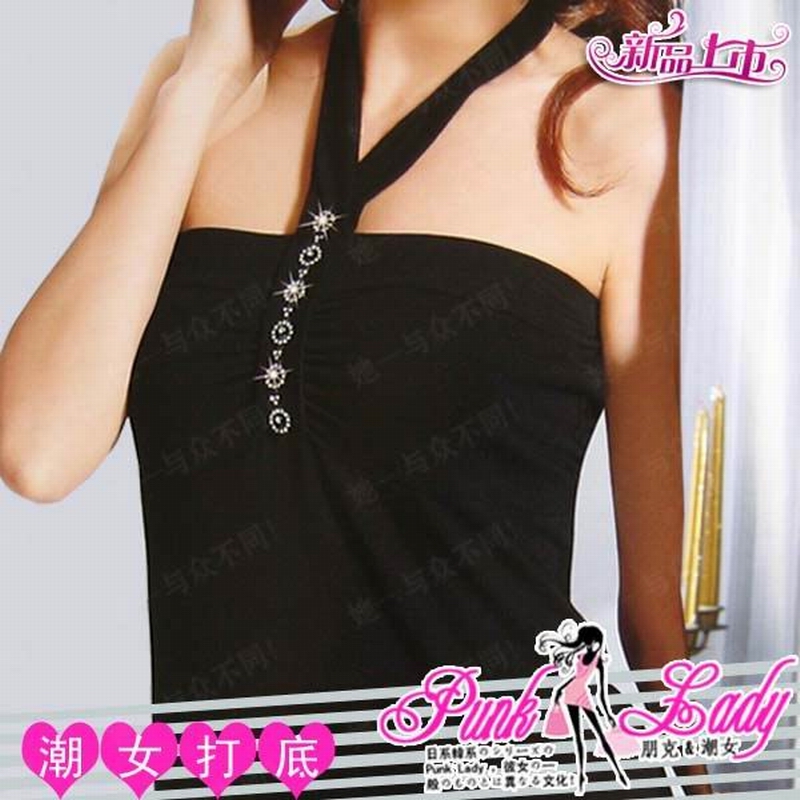 Punk female 2012 autumn women's tube top spaghetti strap female basic underwear