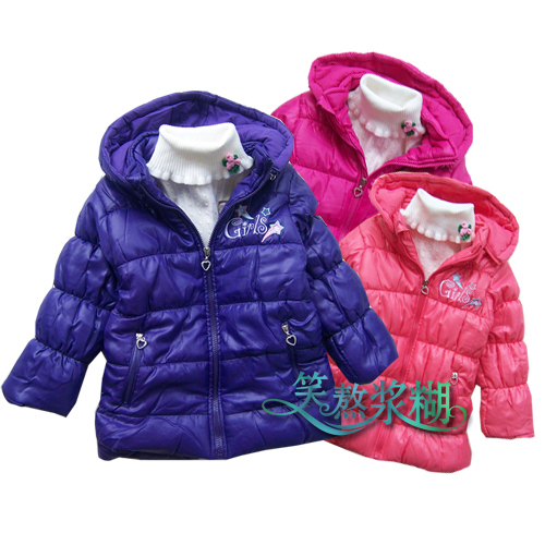 Puppy winter 2012 banner children's clothing 20694 female child outerwear trench cotton-padded jacket