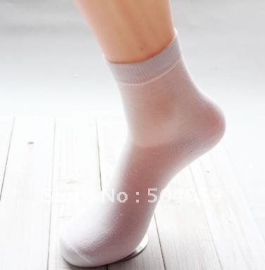 Pure color motion summer male socks man in bamboo charcoal tube socks