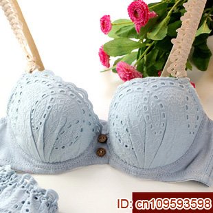 Pure color sport lingerie sexy bra cotton underwear suit women's bra, Comfortable ladies' bra and panties Nude B cup