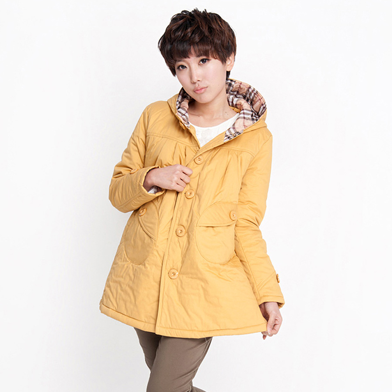 Pure winter maternity clothing outerwear plus velvet thickening wool cotton-padded jacket maternity cotton-padded jacket