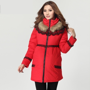 Pure  winter outerwear  clothing plus velvet thickening plus size   jacket  free shipping