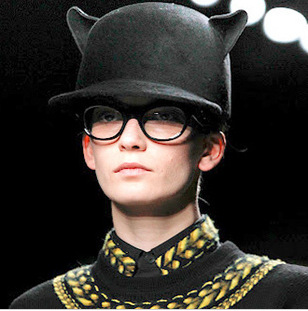 Pure wool cat ears sheep woolen equestrian cap general knight cap fashion cap