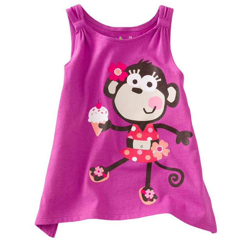 purple baby t shirt girls sleeveless top  6pcs/lot 1 style = 6size H-14