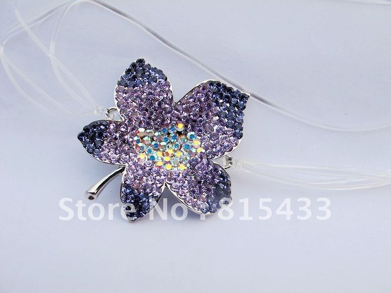 Purple Cross Back Sweet Flower Bra Straps Shoulder strap Free Shipping