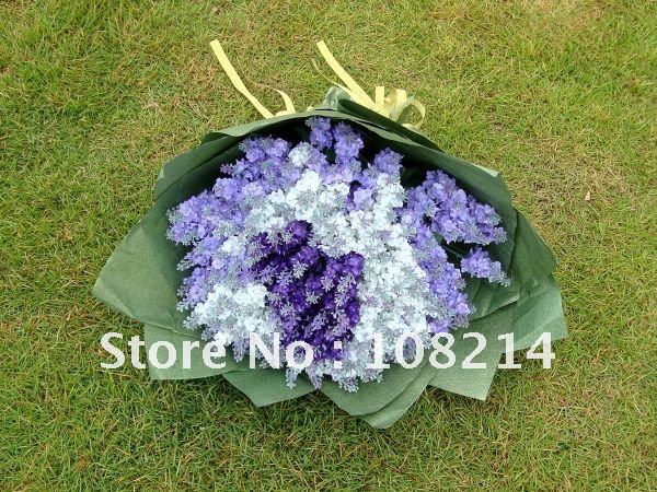 Purple Lavender bouquet for wedding,bridal Lavender flowers hot sale Wedding bouquets