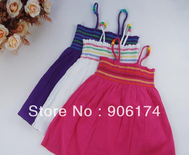 purple/pink/white,5/6T,7/8T,10/12T girls (4-12 years old) woven cotton camisole top,soft & breathable