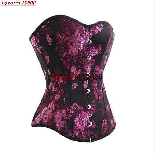 Purple print vest royal corset abdomen drawing body shaping cummerbund bone clothing basic underwear