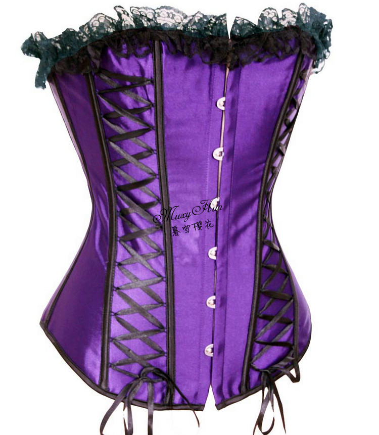 Purple shapewear shaper waist slim waist abdomen drawing underwear sexybonedcorset costume