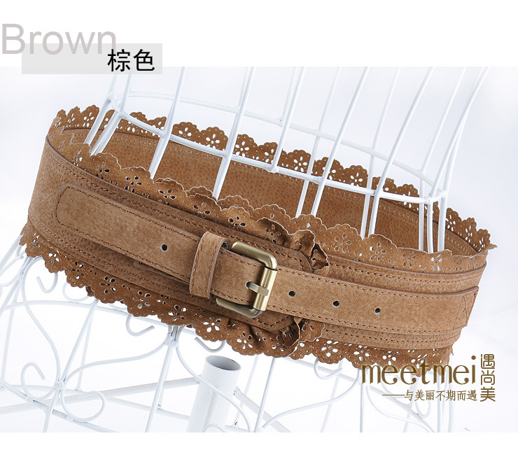 Px leather cummerbund women's female strap pin buckle cummerbund