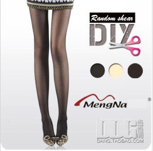 Q1033 croppings mona ultra-thin transparent pantyhose antidepilation wire stockings