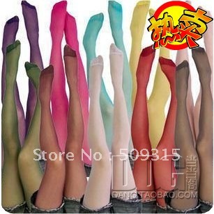 Q5003 high quality high quality velvet multicolour candy plus crotch pantyhose stockings 5pcs/lot free shipping