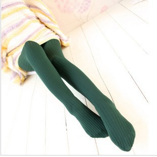 Qiu dong spring velvet show thin tights vertical stripe manual twist thick render socks