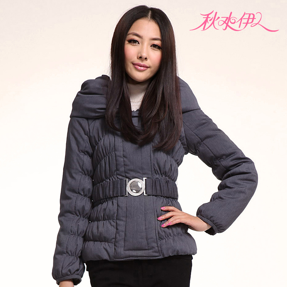 QIUSHUIYIREN 2011 winter new arrival bulkness pumping slim all-match 114115078 down coat
