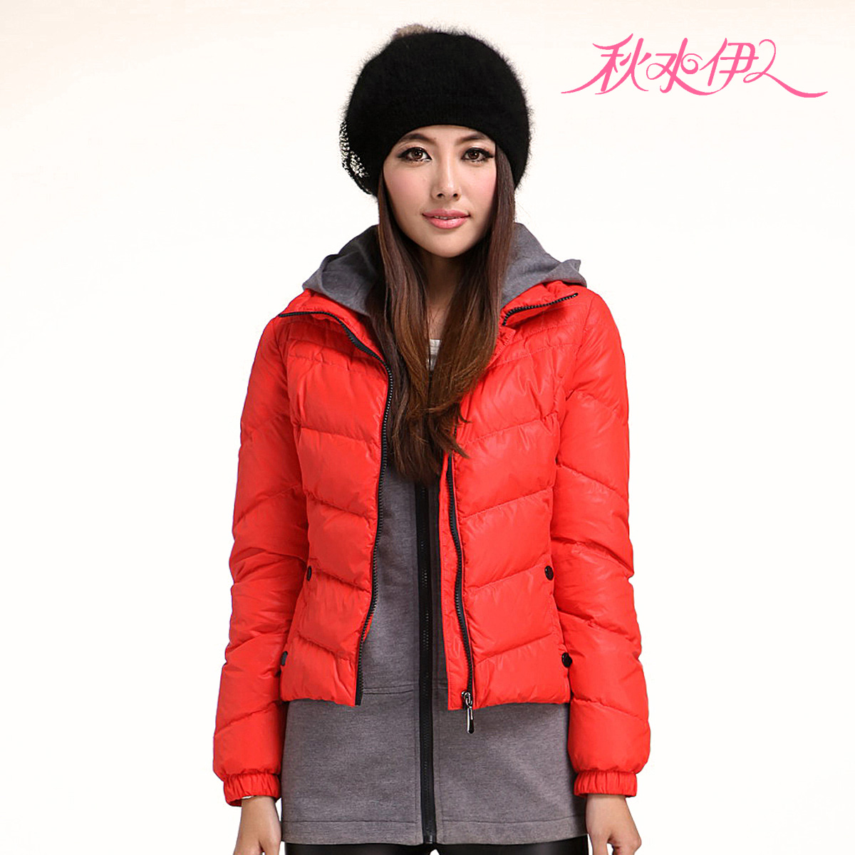 QIUSHUIYIREN 2011 winter new arrival fashion elegant two-piece thermal 614015006 948 down coat