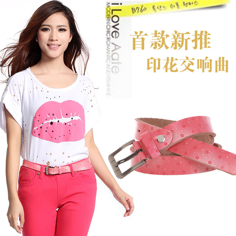 Qota belt trend belt non-mainstream belt Women strap male genuine leather strap personalized belt pi012