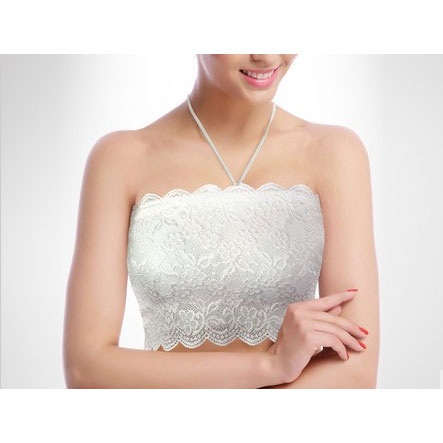 Qtb103 summer cool breathable comfortable basic halter-neck lace tube top tube top