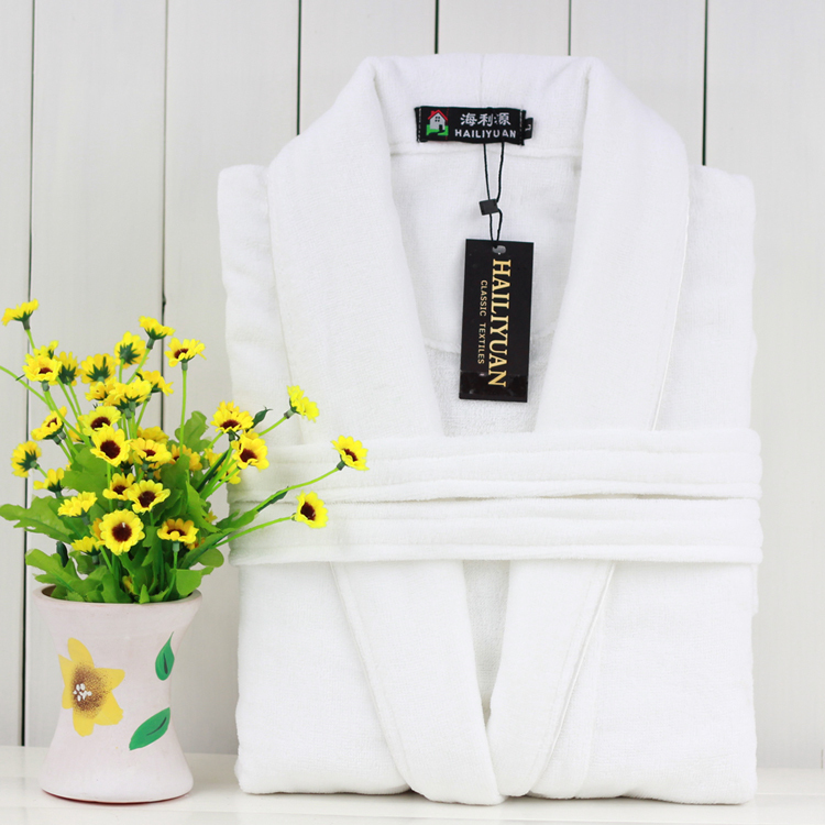 Quality 100% cotton thickening thick terry bathrobes robe towel bathrobe